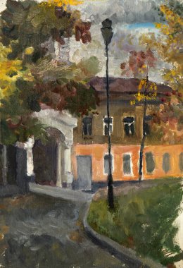 Yağlı boya, renkli arkaplan