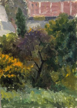 Yağlı boya, renkli arkaplan