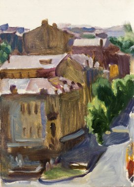 Yağlı boya, renkli arkaplan