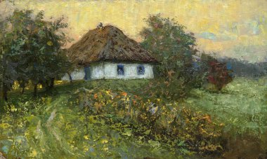 Yağlı boya, renkli arkaplan