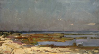 Yağlı boya, renkli arkaplan