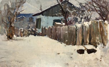 Yağlı boya, renkli arkaplan