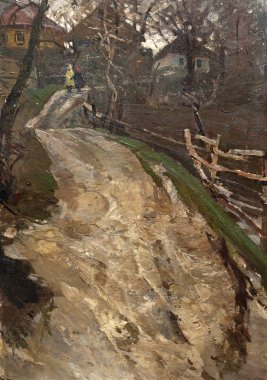 Yağlı boya, renkli arkaplan