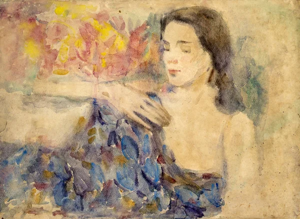 Yağlı boya, renkli arkaplan