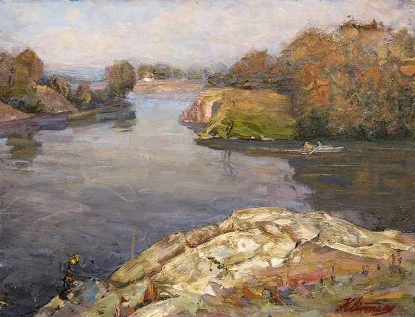 Yağlı boya, renkli arkaplan