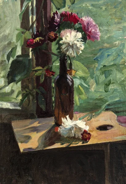 Yağlı boya, renkli arkaplan