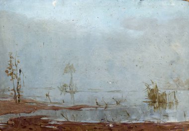 Yağlı boya, renkli arkaplan