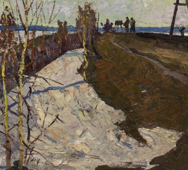 Yağlı boya, renkli arkaplan