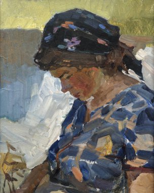 Yağlı boya, renkli arkaplan