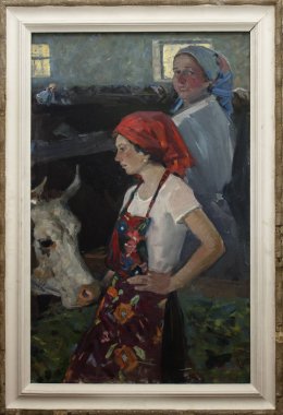 Yağlı boya, renkli arkaplan