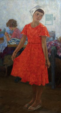 Yağlı boya, renkli arkaplan