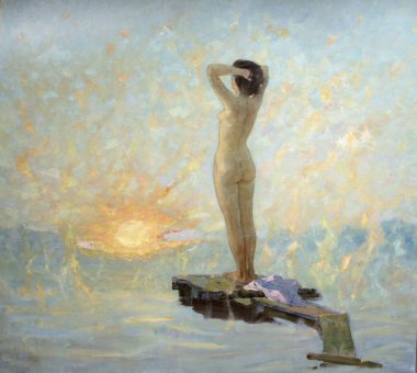 Yağlı boya, renkli arkaplan