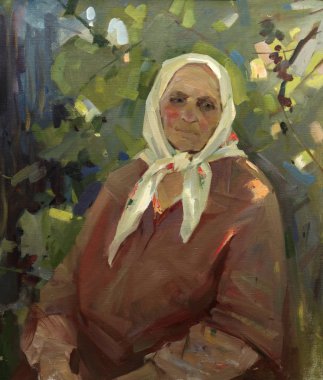 Yağlı boya, renkli arkaplan