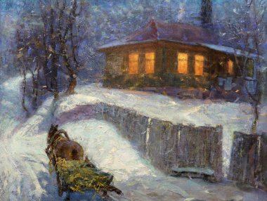 Yağlı boya, renkli arkaplan