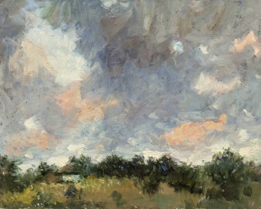 Yağlı boya, renkli arkaplan