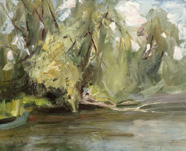 Yağlı boya, renkli arkaplan