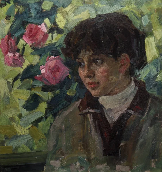 Yağlı boya, renkli arkaplan