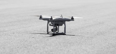 drone, kalkış için hazırlık