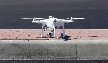 drone, kalkış için hazırlık