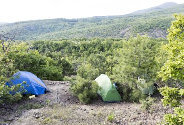 turizm, çadırlar, seçici odak