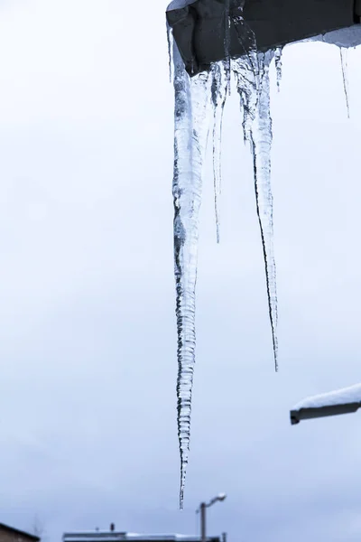 Бурульйон Заморожена Вода Вибірковий Фокус — стокове фото