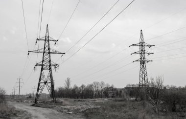 elektrik hattı, elektrik direği, elektrik