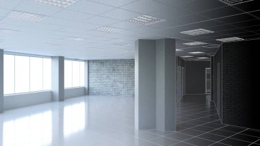 modern iç görselleştirme, 3 boyutlu illüstrasyon