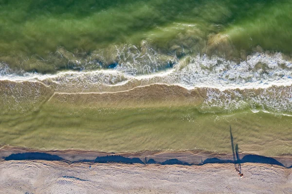 Zee Strand Uitzicht Van Bovenaf — Stockfoto