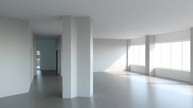 modern iç görselleştirme, 3 boyutlu illüstrasyon