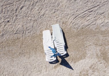 Deniz ve sahil, yukarıdan manzara