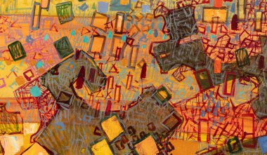 Renkli soyut resim dokusu 