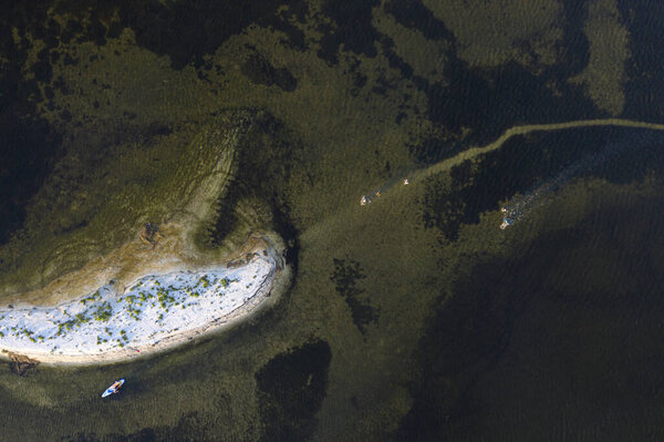 Sea and beach, view from above