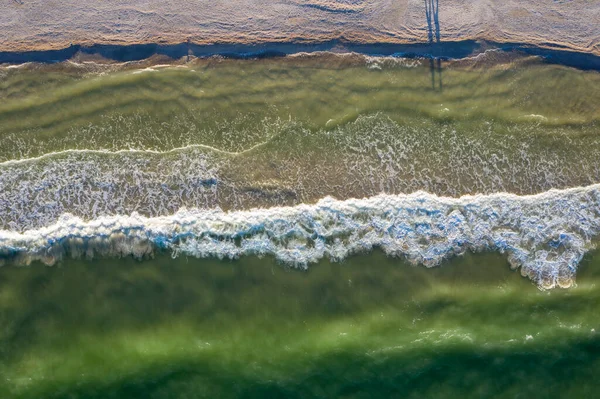 Zee Strand Uitzicht Van Bovenaf — Stockfoto