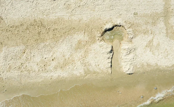 Zee Strand Uitzicht Van Bovenaf — Stockfoto