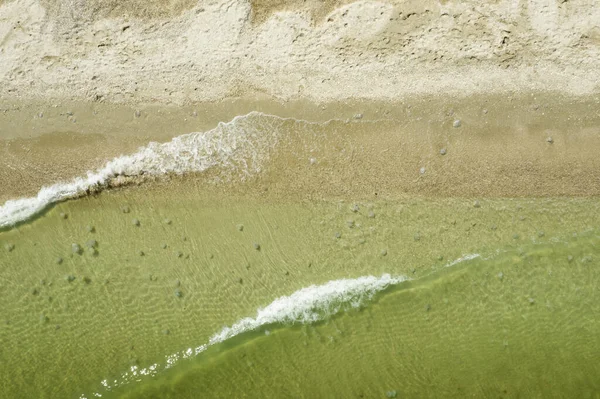 Zee Strand Uitzicht Van Bovenaf — Stockfoto