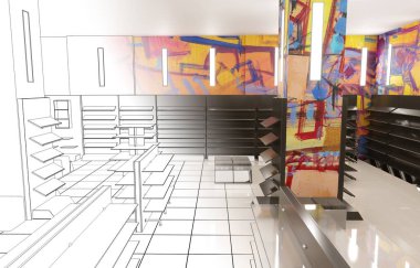 iç görselleştirme, 3 boyutlu illüstrasyon