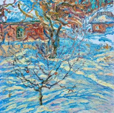 Yağlı boya, renkli arkaplan