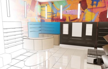 iç görselleştirme, 3 boyutlu illüstrasyon