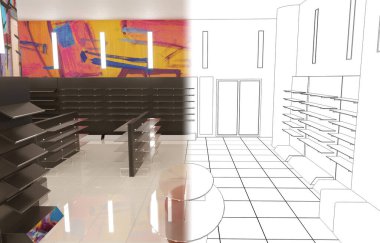 iç görselleştirme, 3 boyutlu illüstrasyon