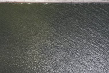 Deniz kıyısında hava manzarası