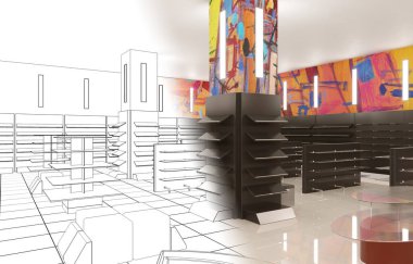 iç görselleştirme, 3 boyutlu illüstrasyon