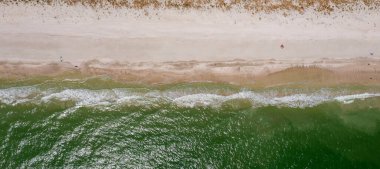 Deniz kıyısında hava manzarası