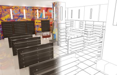 iç görselleştirme, 3 boyutlu illüstrasyon