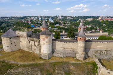Eski kalenin görüntüsü, yukarıdan görüş. 