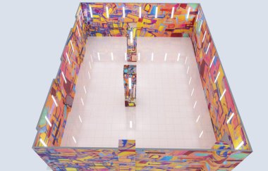 iç görselleştirme, 3 boyutlu illüstrasyon