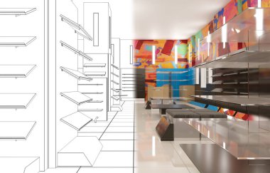 iç görselleştirme, 3 boyutlu illüstrasyon