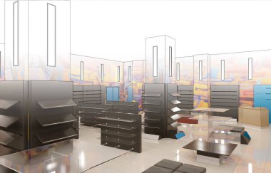 iç görselleştirme, 3 boyutlu illüstrasyon