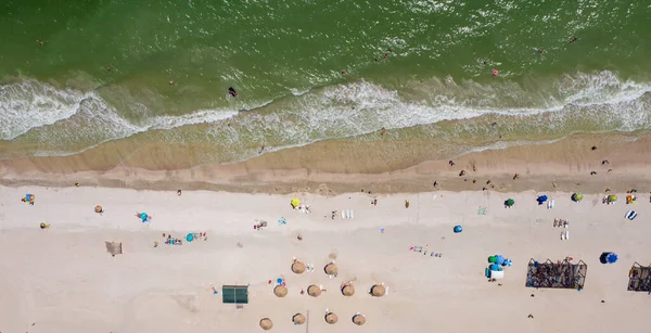 Deniz kıyısında hava manzarası