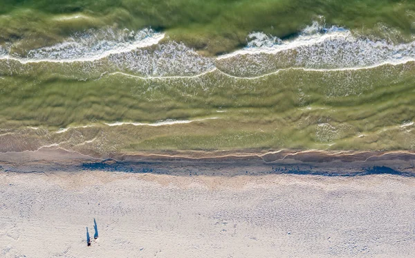 Vista Aérea Sobre Orilla Del Mar — Foto de Stock