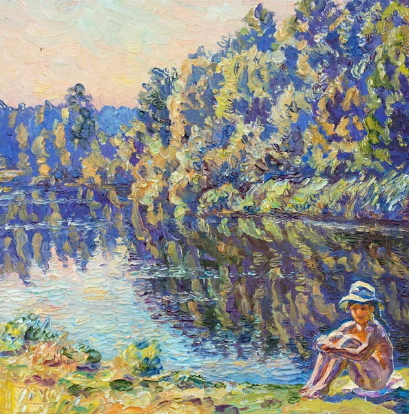 Yağlı boya, renkli arkaplan